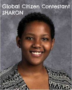 Sharon was selected for her service to our school and global community, her academic achievements and her public speaking skills.
