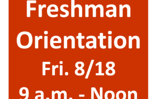 freshman orientation