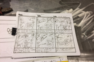 Sketches help Joe track processes and schedules
