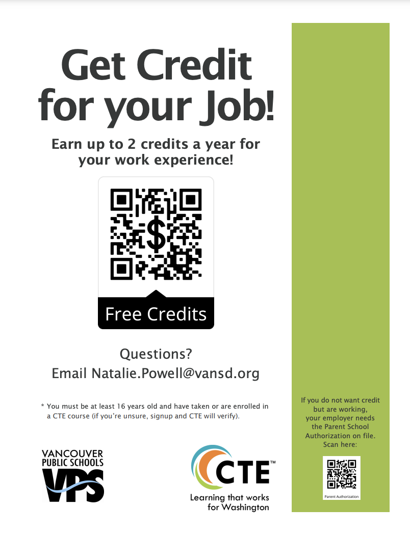 Earn Credit for Working!